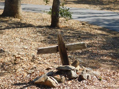 [Picture of Wooden grave marker]